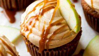 Photo of Cupcakes aux épices aux pommes au caramel salé