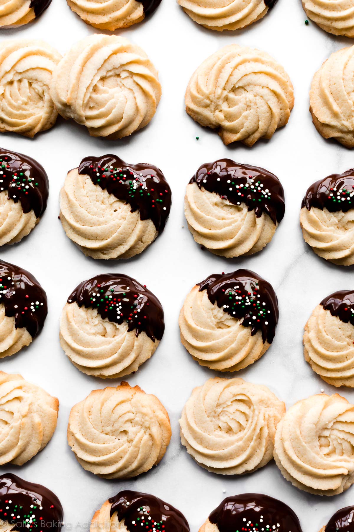 biscuits au beurre au chocolat