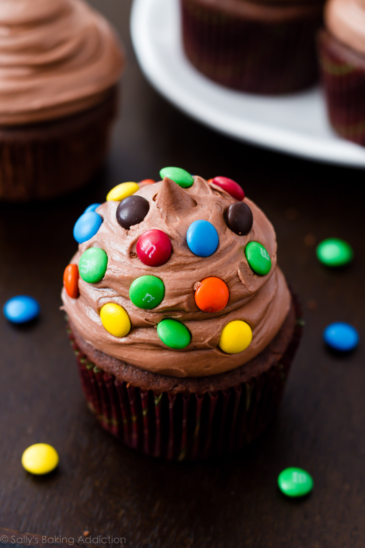 cupcake au chocolat avec glaçage au nutella