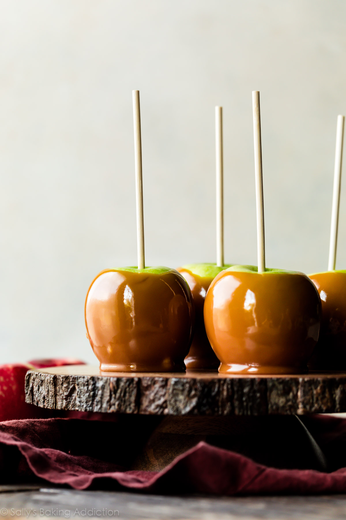 pommes au caramel maison 