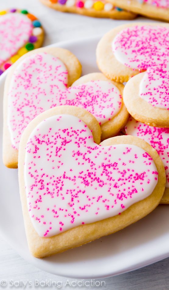 biscuits au sucre coeur