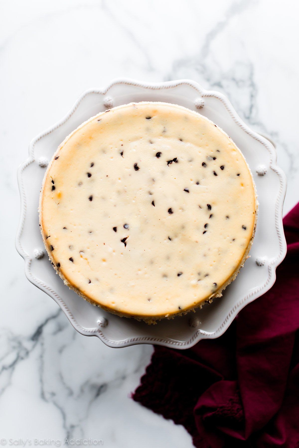 Haut de gâteau au fromage cuit au four