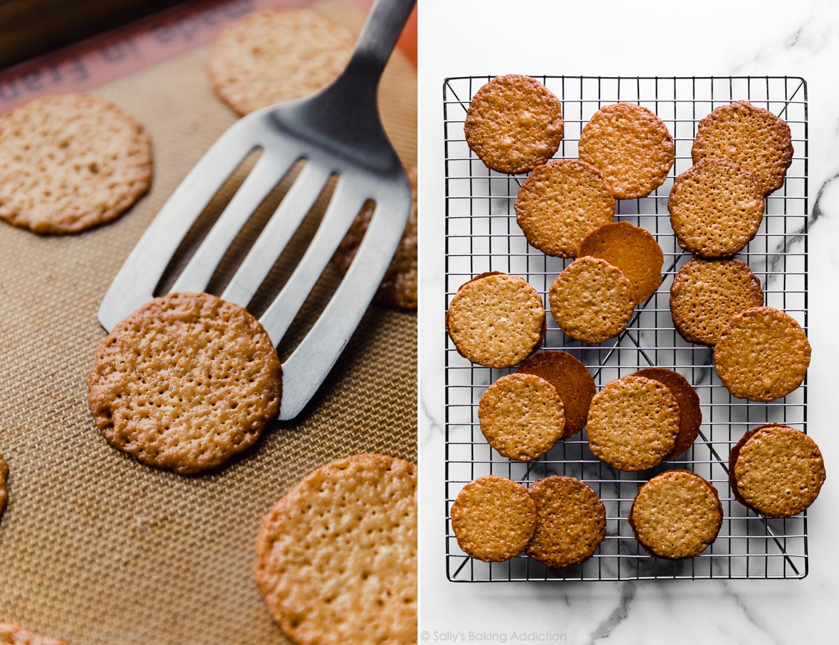 Biscuits en dentelle fins et croquants