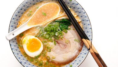 Photo of Recette de bouillon de ramen tonkotsu riche et crémeux