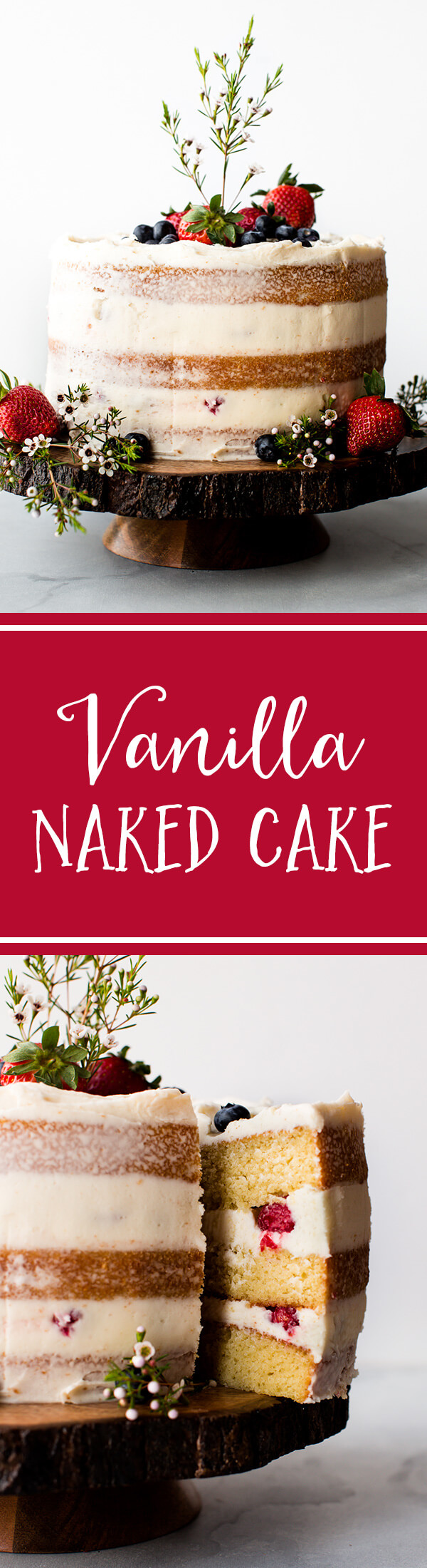 Tous les trucs, astuces, outils et recettes dont vous avez besoin pour créer un beau gâteau nu à la vanille rustique! Ce gâteau à la vanille fait maison est parfait pour les douches et les mariages. Recette sur sallysbakingaddiction.com