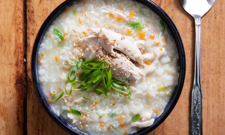 Photo of Recette de bouillie coréenne de poulet et de riz (Dak Juk)