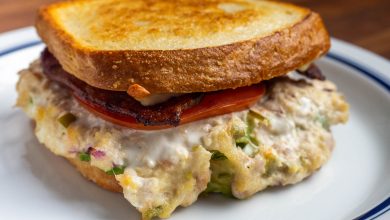 Photo of Recette de thon fondant avec bacon, poivrons marinés, avocat et tomate Recette