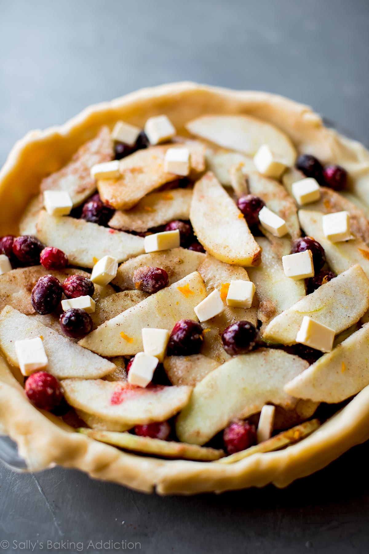Comment faire une tarte aux canneberges et pommes sur sallysbakingaddiction.com