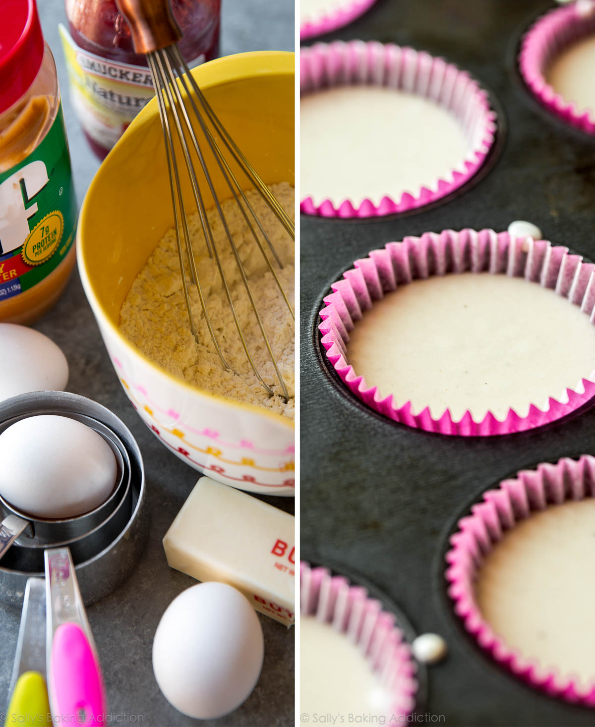Comment faire des cupcakes au beurre d'arachide et à la gelée sur sallysbakingaddiction.com