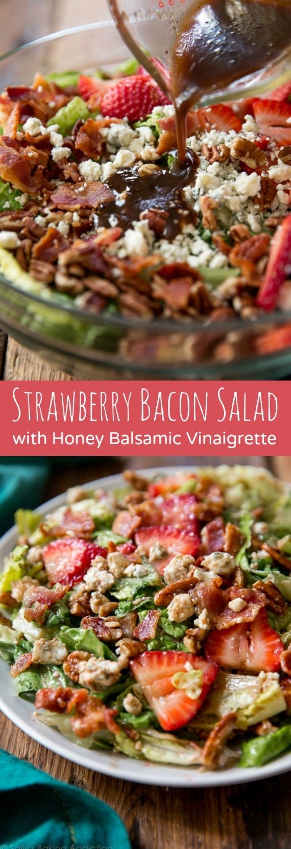 C'est l'une de ces salades qui est non seulement parfaite pour se divertir, mais pour un déjeuner rapide en semaine ou un dîner léger! Recette sur sallysbakingaddiction.com