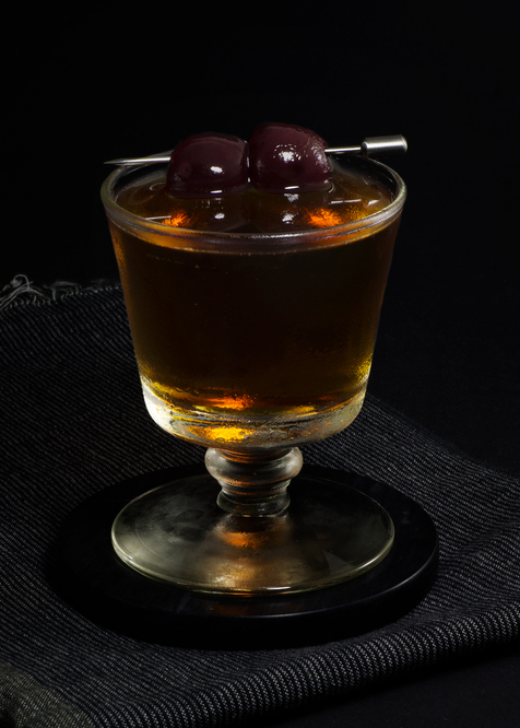 Black Manhattan Cocktail 