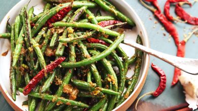 Photo of Haricots verts frits à sec du Sichuan (Gan Bian Si Ji Dou) sans recette de wok