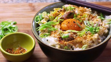 Photo of Recette d’Oyakodon (bol de riz japonais au poulet et aux œufs)