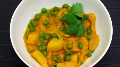 Photo of Recette de pommes de terre et pois au curry (Aloo Matar)