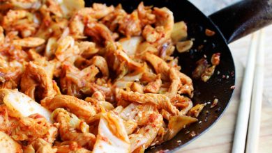 Photo of Recette de sauté de poulet et chou kimchi
