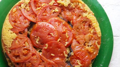 Photo of Recette végétarienne de Maqluba (riz en couches avec des tomates, des aubergines et du chou-fleur)