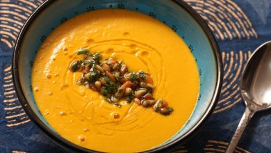 Photo of Soupe épicée aux carottes et au gingembre avec recette d’Harissa