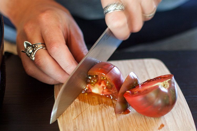 couper les tomates