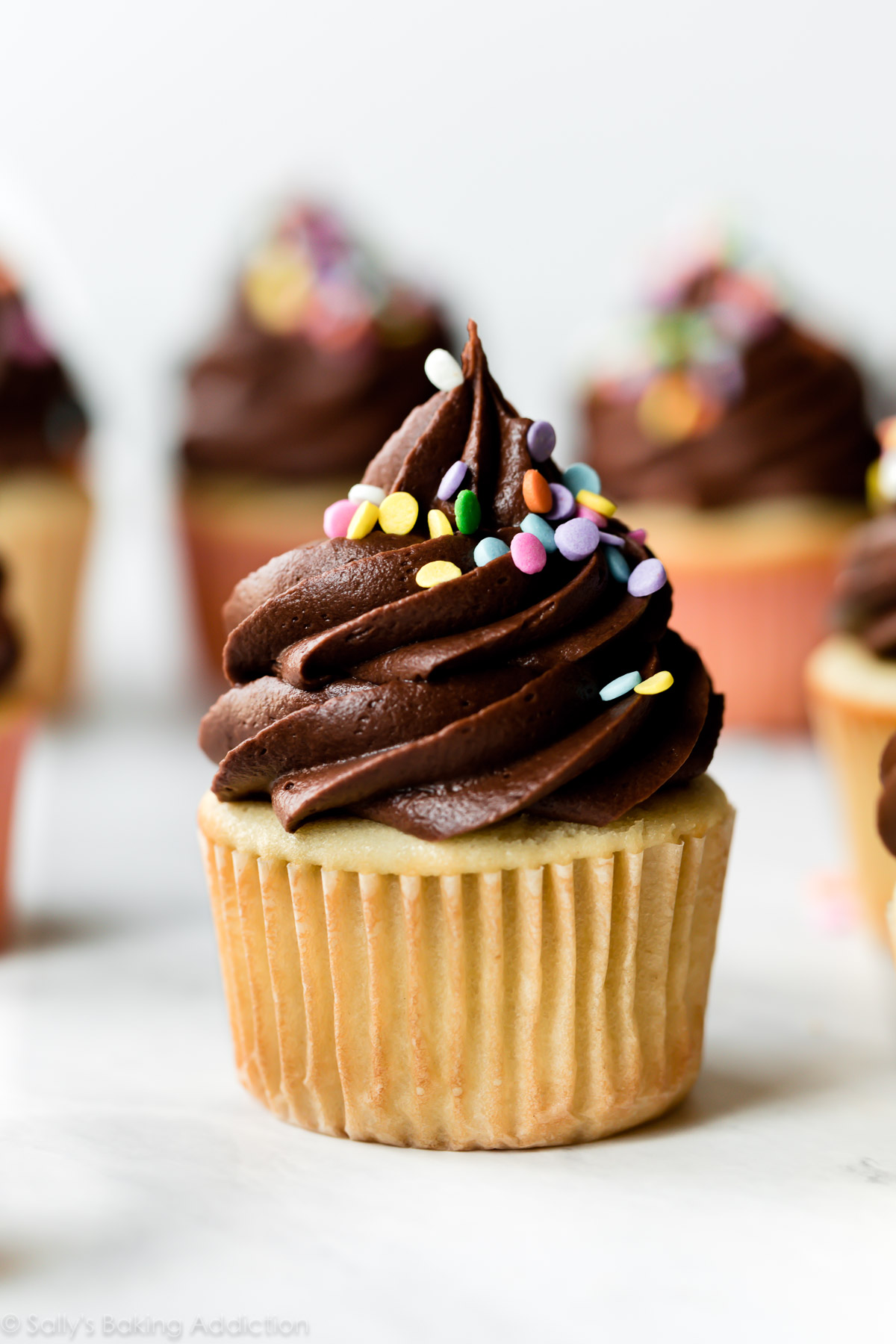 Cupcakes jaunes d'anniversaire (Moist & Buttery!) Recettes du Monde