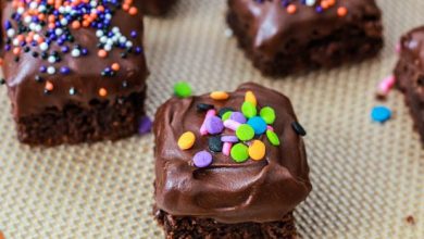 Photo of Bouchées brownie trempées au chocolat