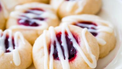 Photo of Biscuits à l’empreinte de framboise et d’amande