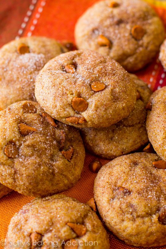 Biscuits à la citrouille aux chips de cannelle faciles à mâcher et moelleux, sans être pâteux!