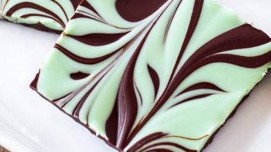 Photo of Écorce de tourbillon de chocolat à la menthe