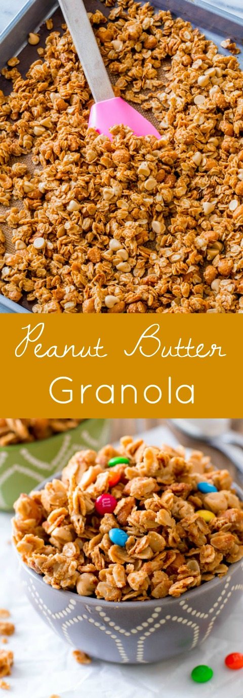 Si vous aimez le beurre d'arachide, ce granola au beurre d'arachide simple et sain est pour vous!