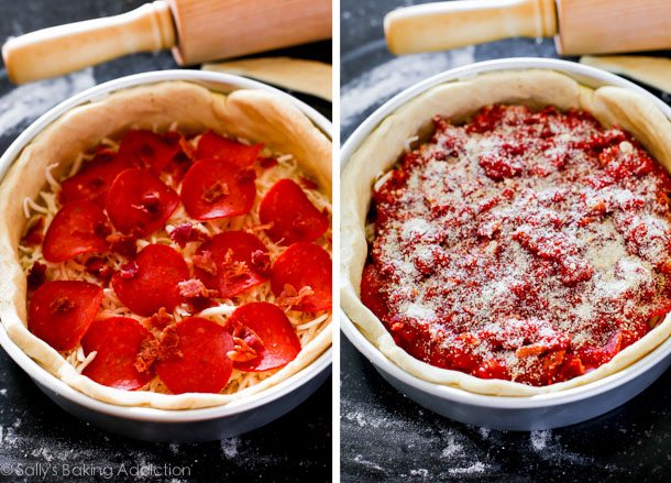 Comment faire une pizza profonde à la chicagoaise sur sallysbakingaddiction.com