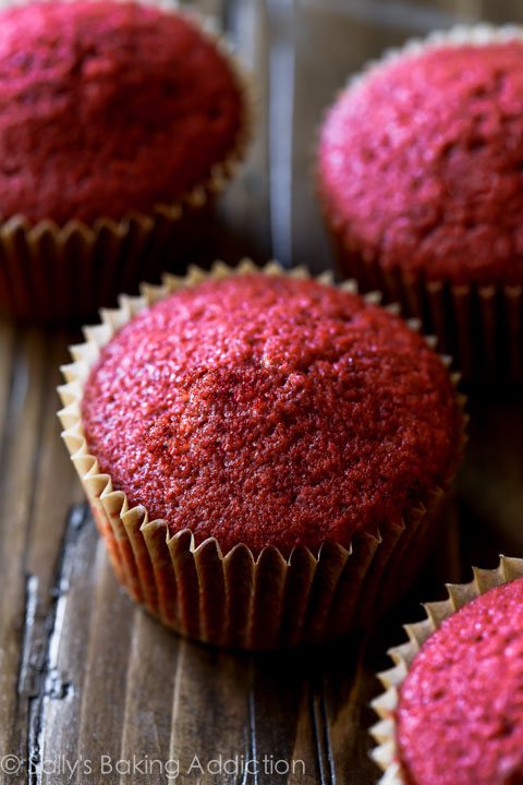 Recette de cupcake en velours rouge