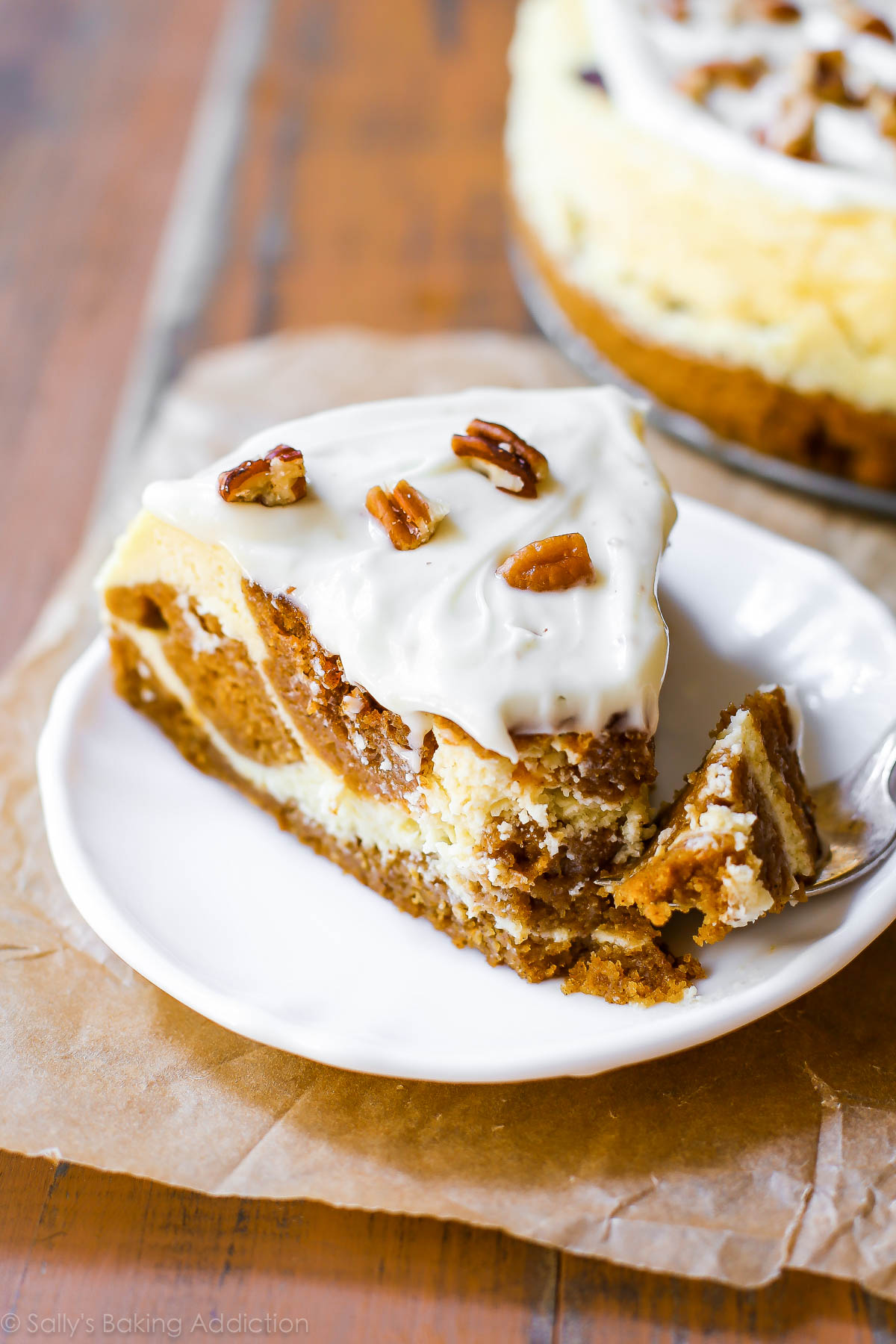 gâteau au fromage à la citrouille