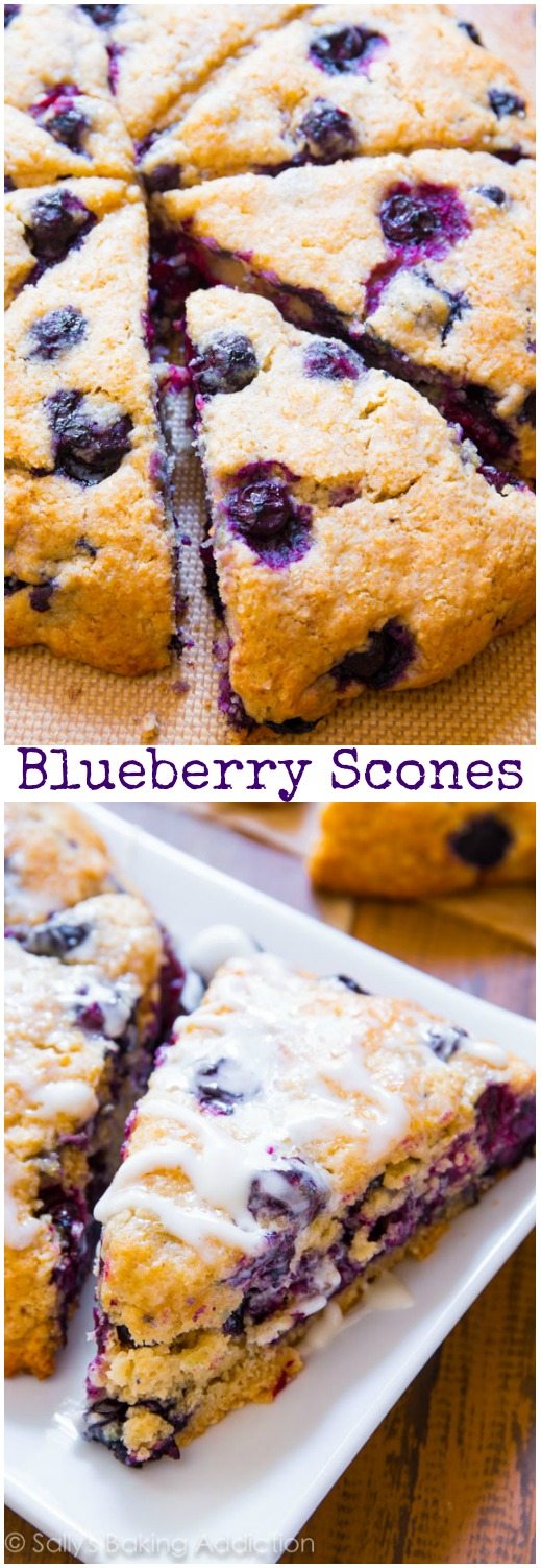 MEILLEURE recette de Blueberry Scones par sallysbakingaddiction.com