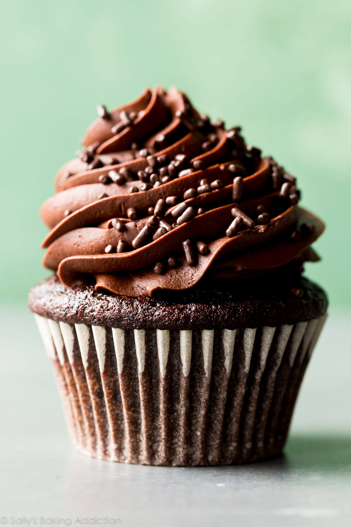 Les meilleurs cupcakes au chocolat faits maison que j'ai essayés! Recette sur sallysbakingaddiction.com