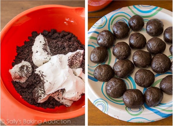 4 truffes Oreo à la menthe et aux ingrédients par sallysbakingaddiction.com