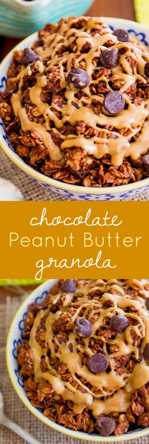 Seulement 7 ingrédients nécessaires pour faire ce granola au beurre d'arachide au chocolat simple!