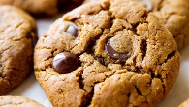 Photo of Biscuits aux pépites de chocolat au beurre d’amande sans farine