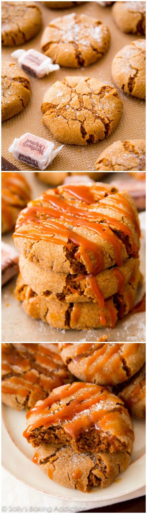 La mélasse au four croustille des biscuits avec un généreux filet de caramel sur le dessus. Un biscuit des fêtes plein de saveurs et d'épices!