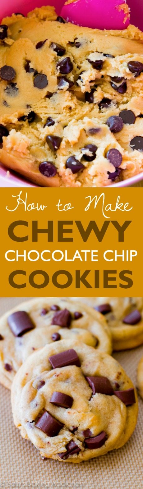Les biscuits Chewy Chocolate Chunk ont été épinglés sur Pinterest plus d’un million de fois. Ma recette la plus populaire!