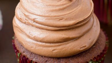 Photo of Cupcakes au chocolat avec glaçage Nutella