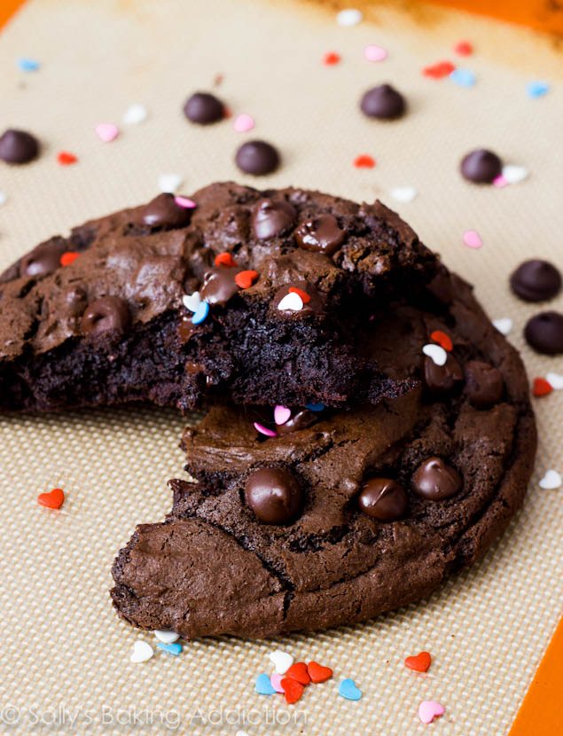 1 XXL Death by Chocolate Cookie - recette pour seulement 1 énorme biscuit