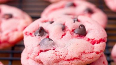 Photo of Biscuits aux pépites de chocolat aux fraises