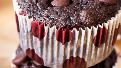 Photo of Muffins à la banane skinny chocolat fudge