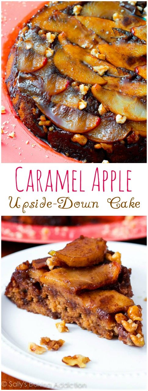 Caramel Apple Upside-Down Cake Recette - tant de saveur dans chaque bouchée!