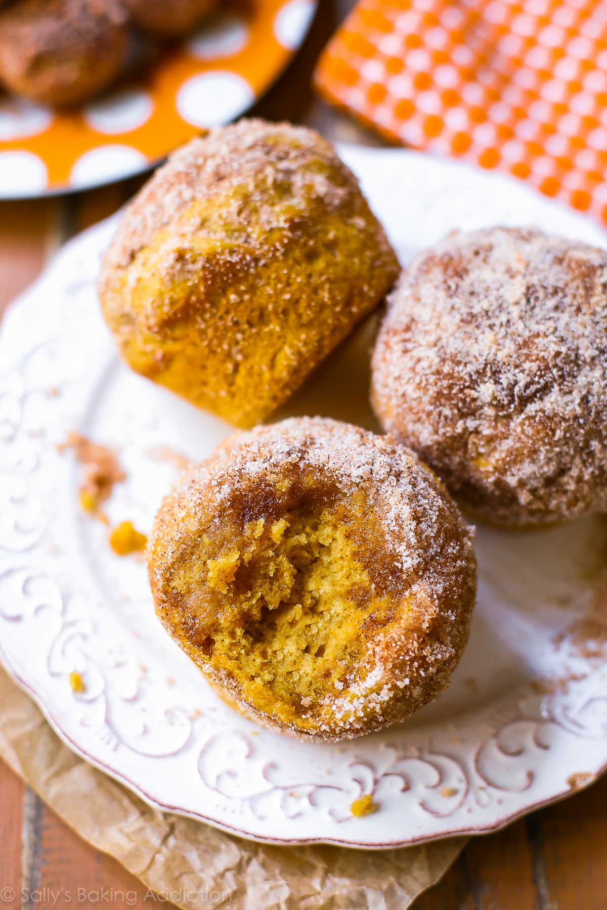 muffins à la citrouille au sucre à la cannelle