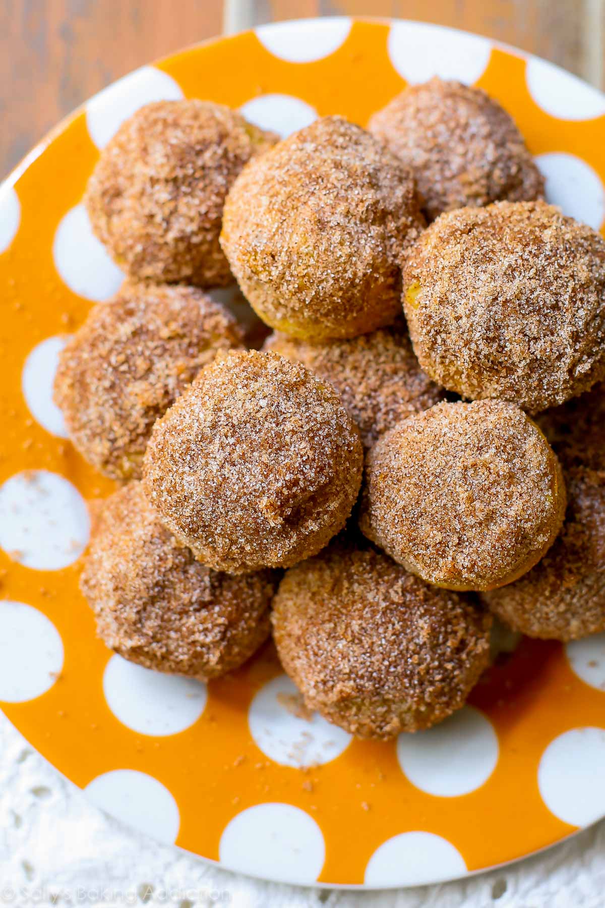 mini muffins à la citrouille au sucre à la cannelle