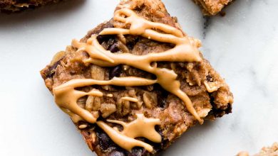 Photo of Barres d’avoine au chocolat au beurre d’arachide