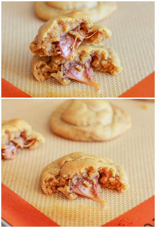 Rolo Stuffed Peanut Butter Cookies par sallysbakingaddiction.com