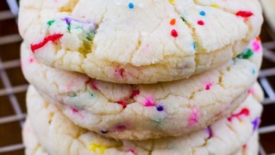 Photo of Biscuits de pâte de gâteau de confetti