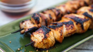 Photo of Brochettes de poulet grillées aigre-douce (Yakitori Nanbansu) Recette