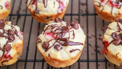 Photo of Muffins aux fraises recouverts de chocolat